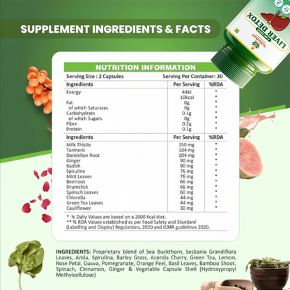 Liver Detox Supplement Capsules