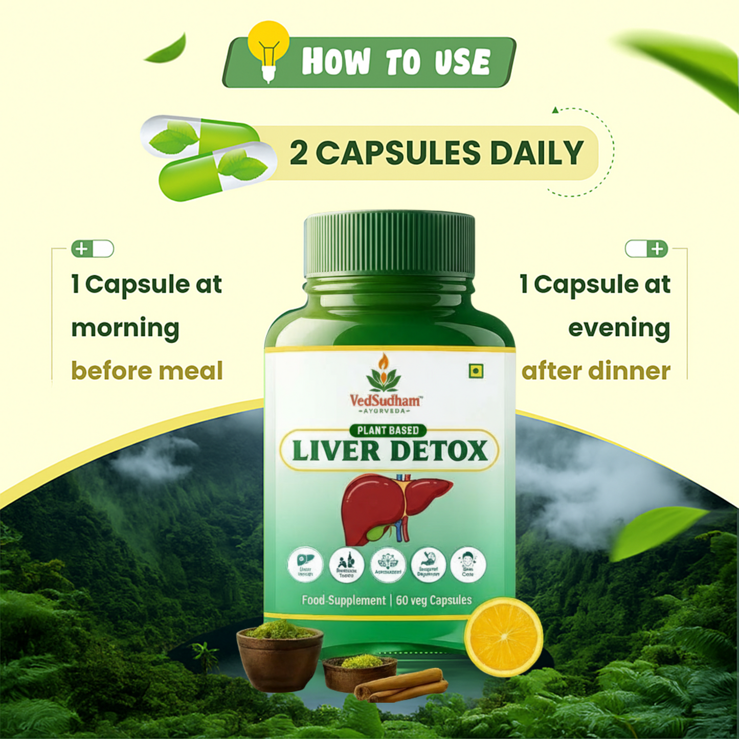 Liver Detox Supplement Capsules