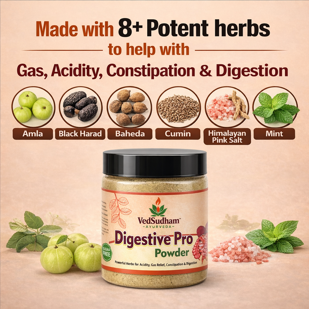 Digestive Pro Powder | Fast-Acting Formula for Gas, Bloating & Indigestion | Ayurvedic Digestive Support | Gentle on Stomach - 300 gram